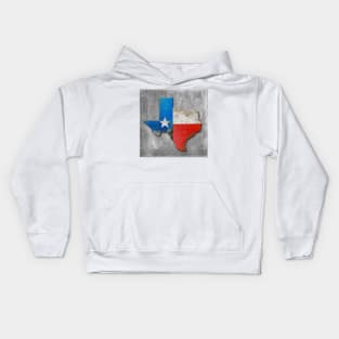 Texas State Map Kids Hoodie